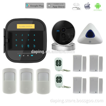 New Arrival 433Mhz AG-security Intelligent GSM Alarm System Support IOS Androidwith Wifi Function Black